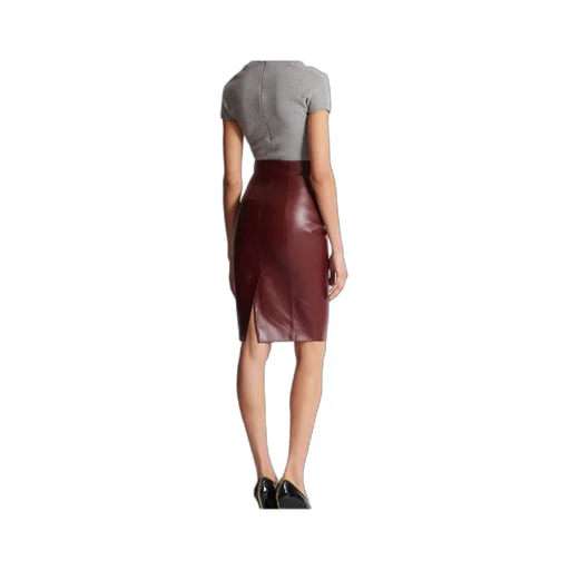 Leather Pencil Skirt