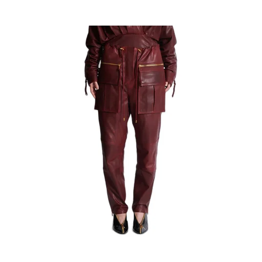 Leather Cargo Pants