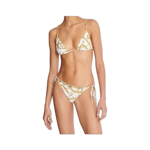 Two Piece Chain-Print Triangle Bikini Set
