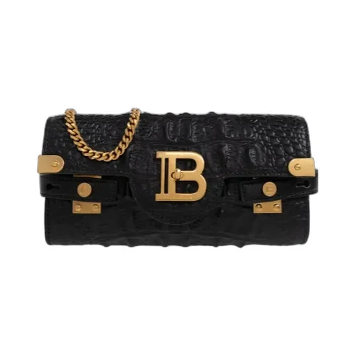 Chain Link Embossed Shoulder Bag