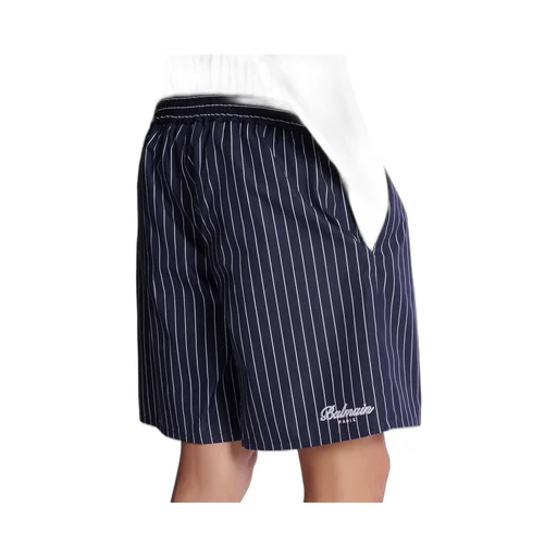 Striped Poplin Pyjama Shorts