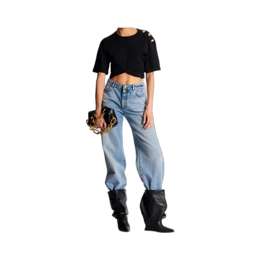 Cropped Tie T-Shirt