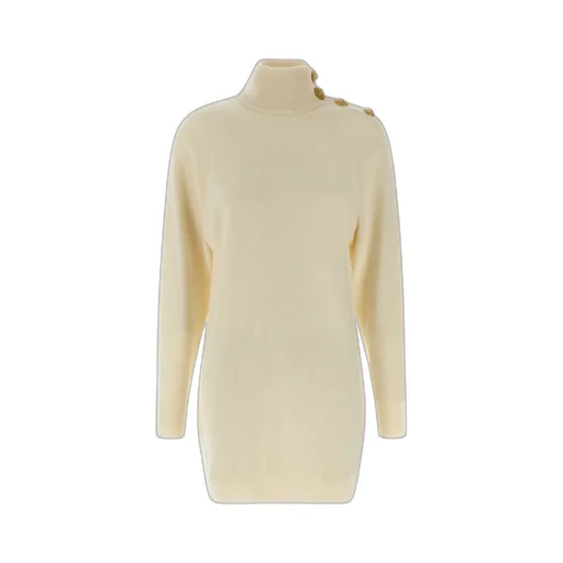 High-Neck Long Sleeved Dress