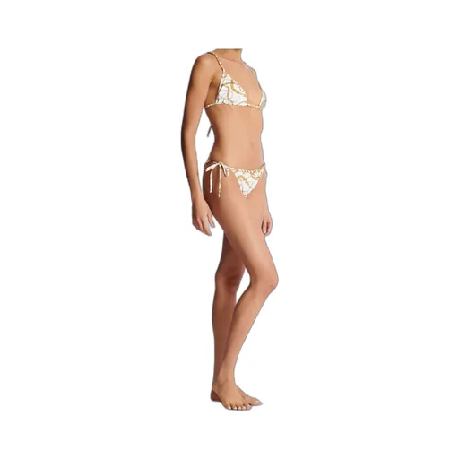 Two Piece Chain-Print Triangle Bikini Set