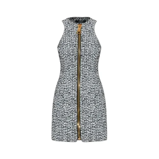 Sleeveless Tweed Mini Dress