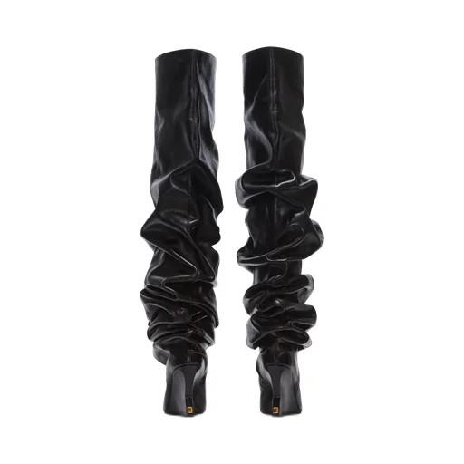 Wedge Thigh-High Boots