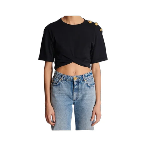 Cropped Tie T-Shirt