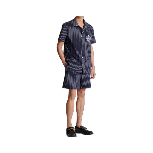 Striped Poplin Pyjama Shirt