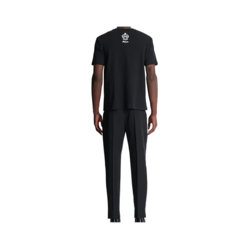 T-Shirt With Vintage Gel Balmain Logo