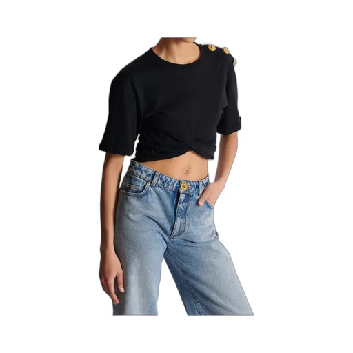 Cropped Tie T-Shirt