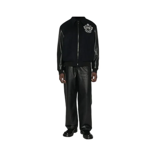 Zip-Up Panelled Bomber Jacket