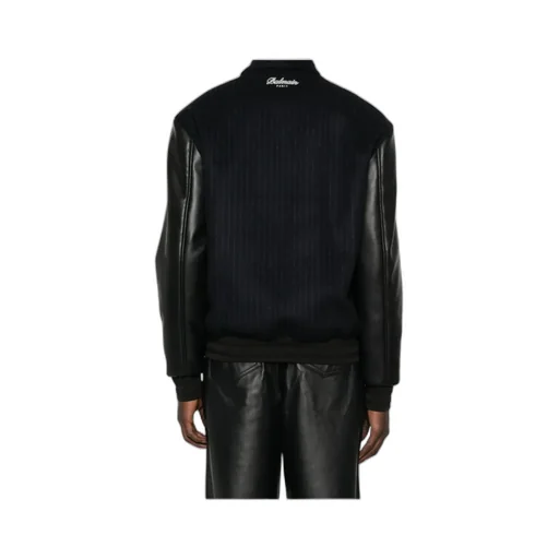 Zip-Up Panelled Bomber Jacket