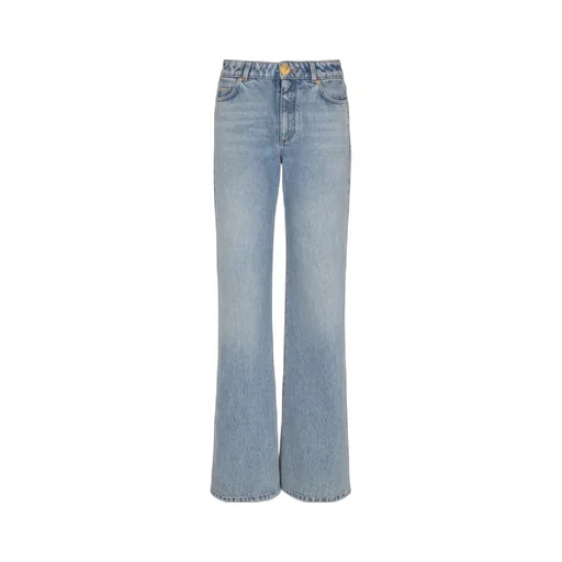 Logo Patch Straight-Leg Jeans