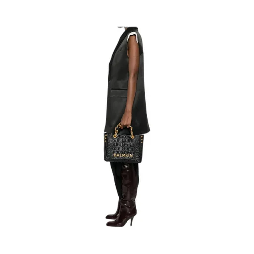 Embossed Top Handle Bag