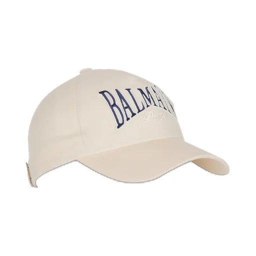 Logo Embroidered Curved Brim Cap