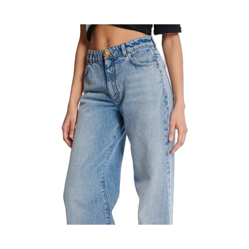 Logo Patch Straight-Leg Jeans