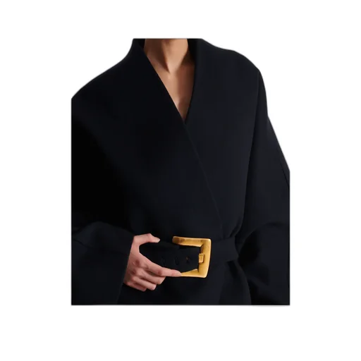 Belted Wide Sleeved Coat