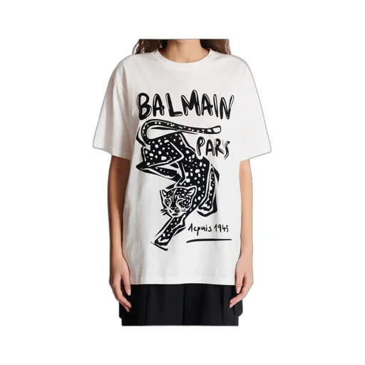 Leopard Printed Short-Sleeved T-Shirt