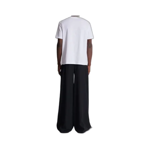 Short-Sleeved T-Shirt With Flocked Balmain College Print