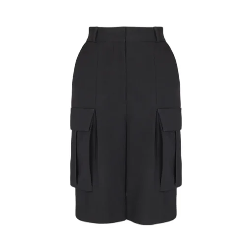 Bermuda Shorts In Grain De Poudre Wool