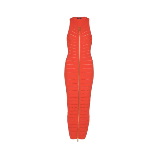 Long Sleeveless Dress In Knit