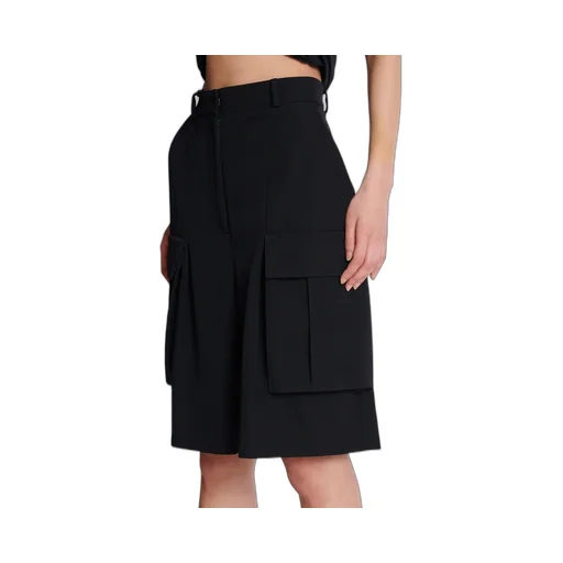 Bermuda Shorts In Grain De Poudre Wool