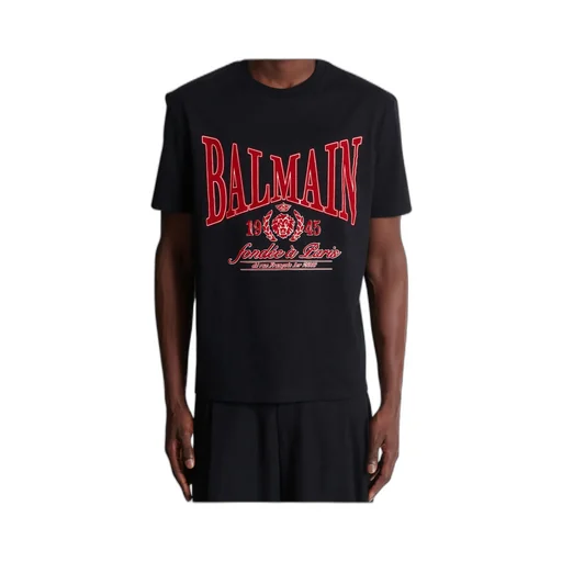 Balmain College Print Short-Sleeved T-Shirt