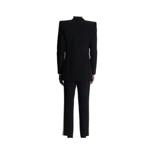 1-Button Jacket With Embroidered Collar