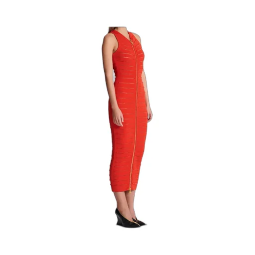 Long Sleeveless Dress In Knit