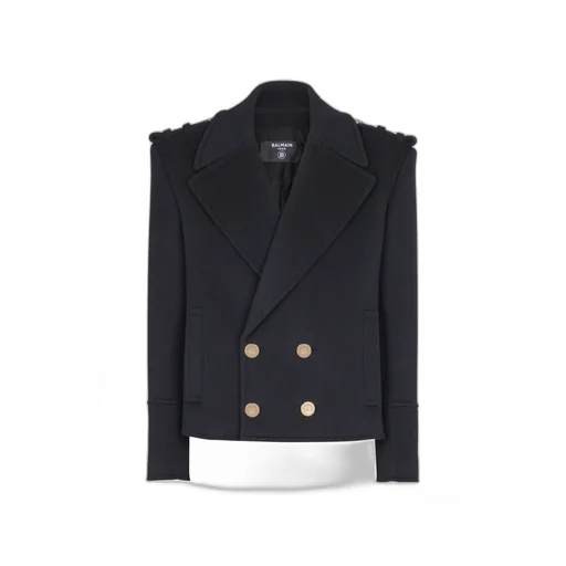 Cropped Reefer Jacket