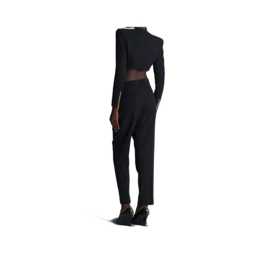 Zip-Up Padded Cropped Jacket