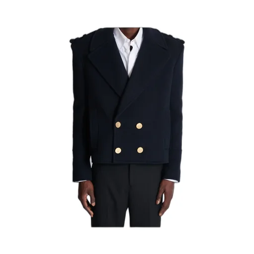 Cropped Reefer Jacket