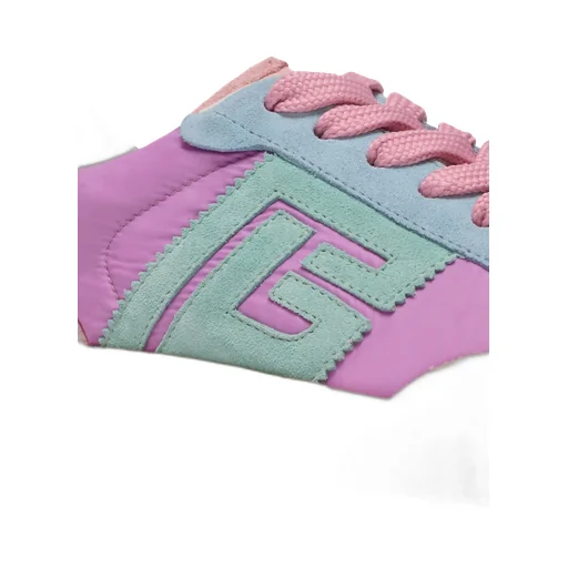 Swan Suede And Nylon Trainers