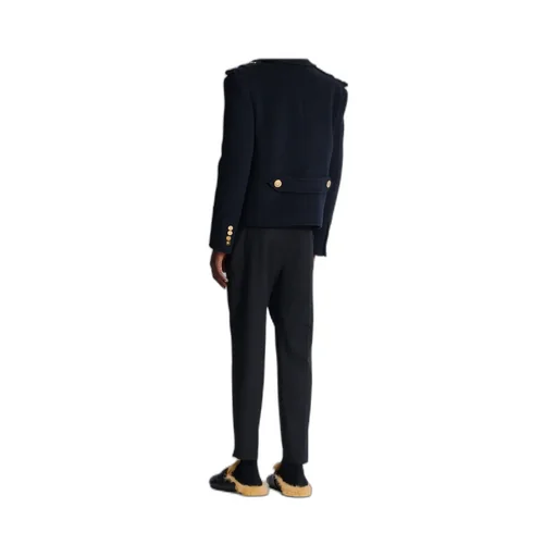 Cropped Reefer Jacket