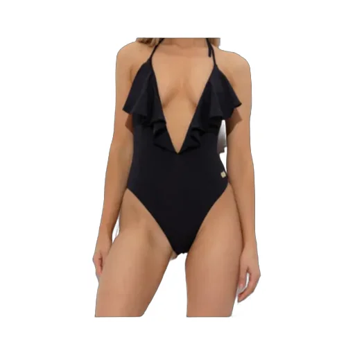 Ruffled Halterneck Swimsuit