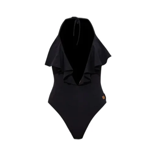 Ruffled Halterneck Swimsuit