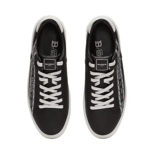 B-Court Printed Calfskin Trainers