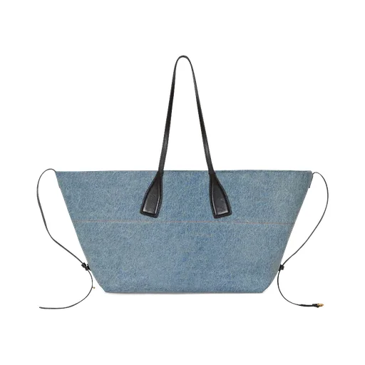 Track Denim Tote Bag