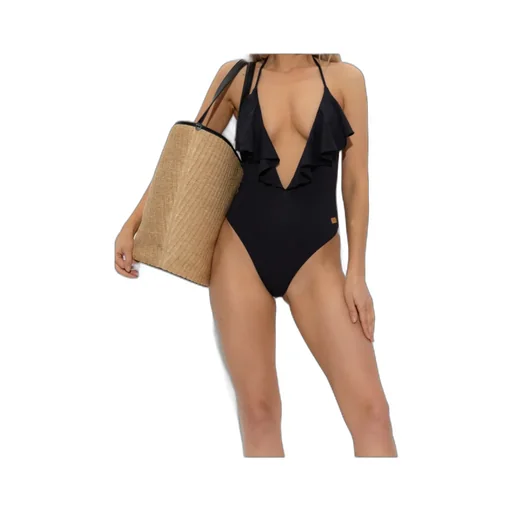 Ruffled Halterneck Swimsuit