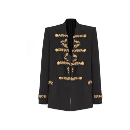 Embroidered Crepe Jacket