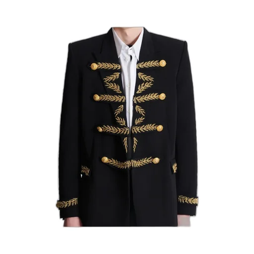 Embroidered Crepe Jacket