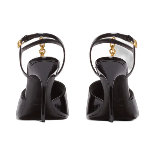 Sync Sandals In Patent Calfskin