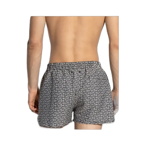 Geometric-Print Swim Shorts