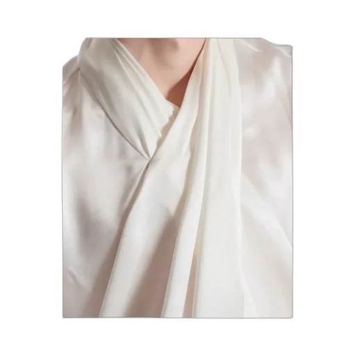 Draped Silk Shirt