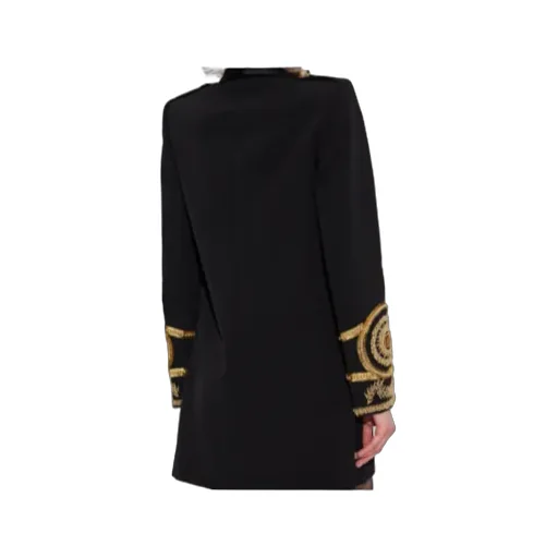 Embellished Double-Breasted Dress
