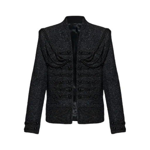 Embellished Tweed Blazer