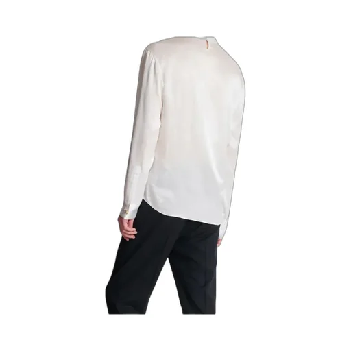 Draped Silk Shirt