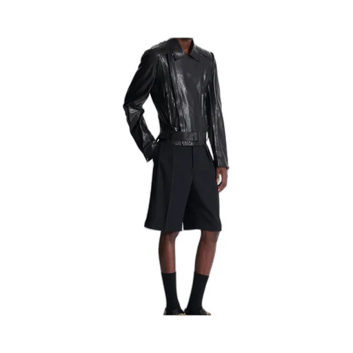 Lightweight Lambskin Leather Biker Jacket
