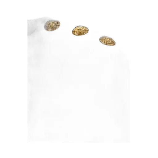 Crew-Neck Button-Embellished Sweater