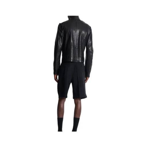 Lightweight Lambskin Leather Biker Jacket